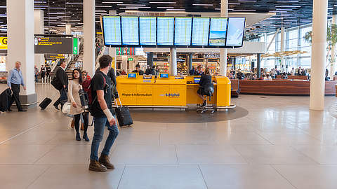 Schiphol reis informatiebalie
