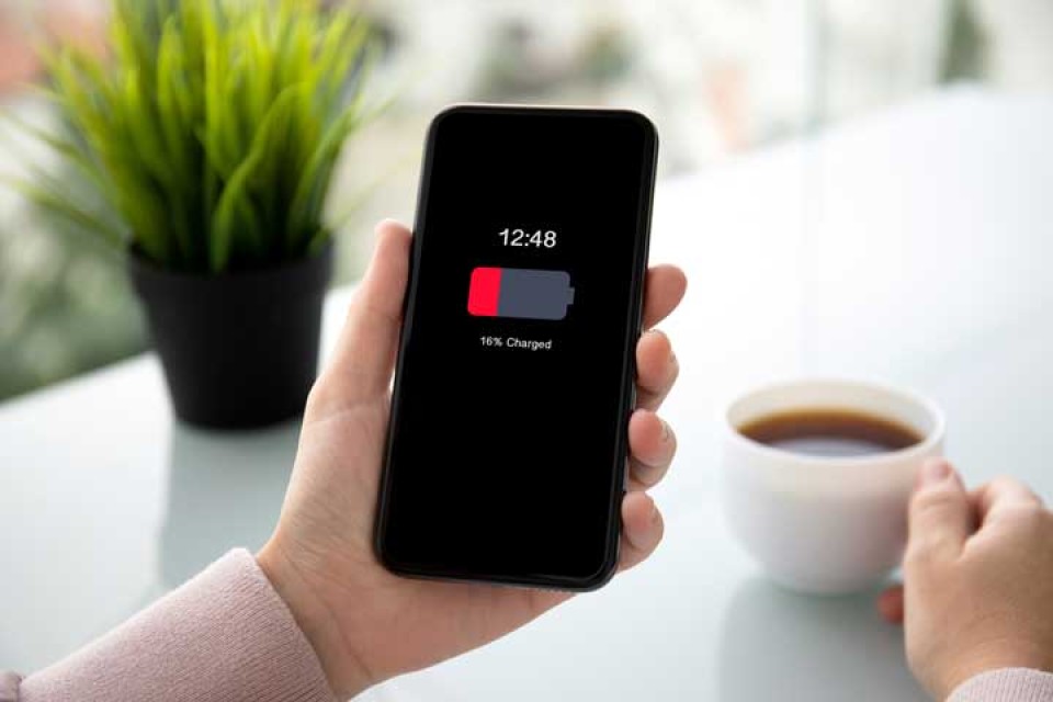 batterij smartphone snel leeg