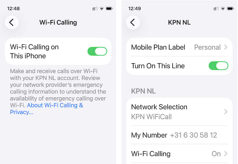 bellen via wifi bij KPN