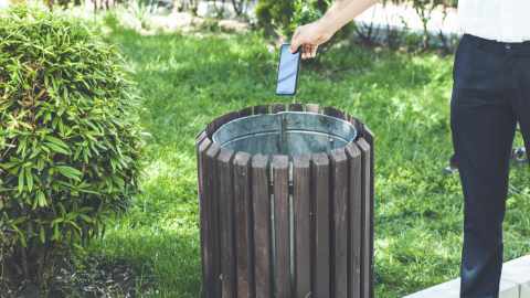 oude telefoon wegdoen