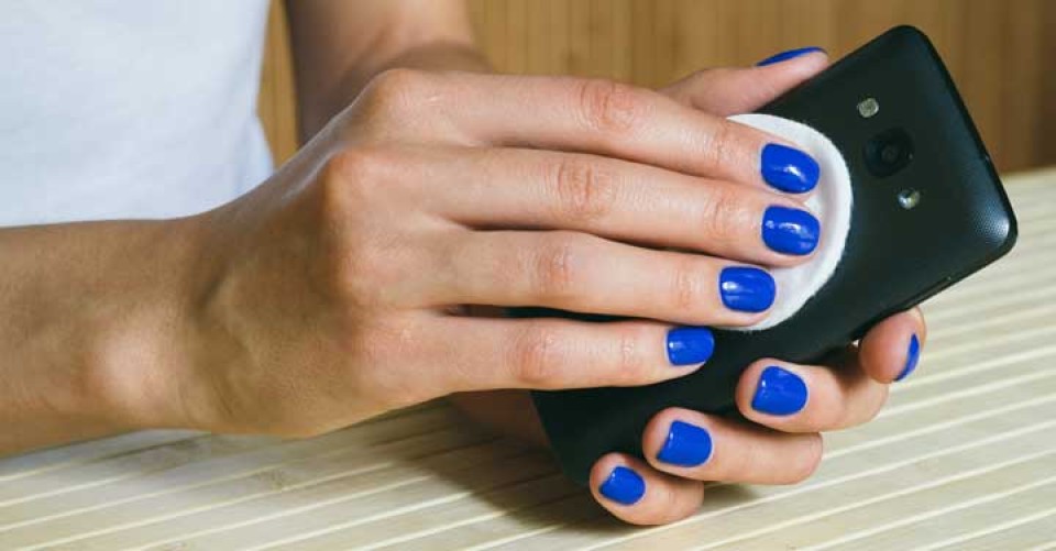 telefoon schoonmaken