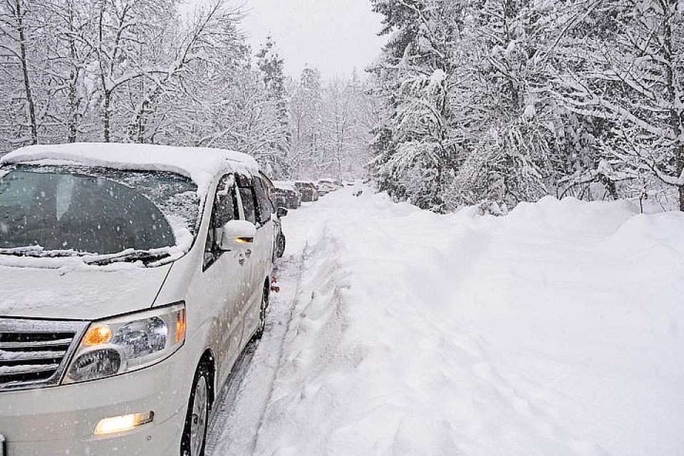 wintersport met de auto