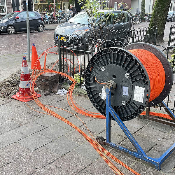 aanleg glasvezel in Nederland