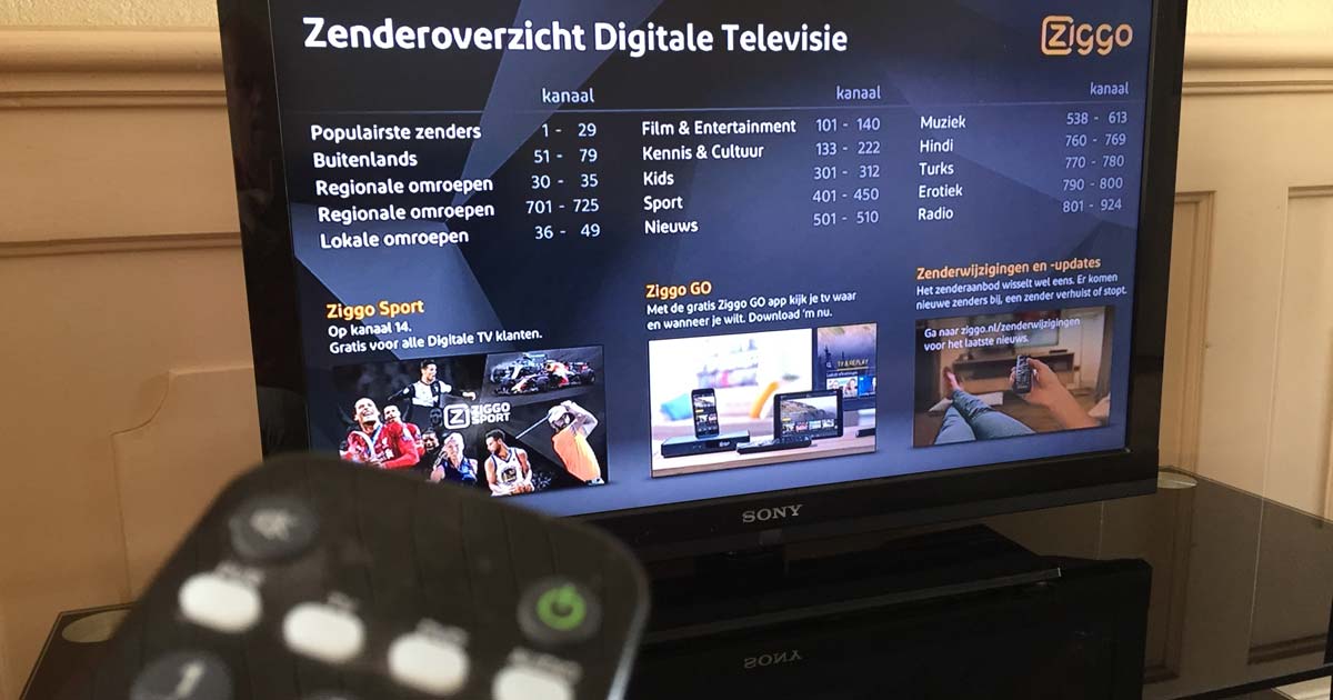 Achterhouden Verkeerd kristal Analoge TV en kabelradio nadert einde bij Ziggo » KiesZeker